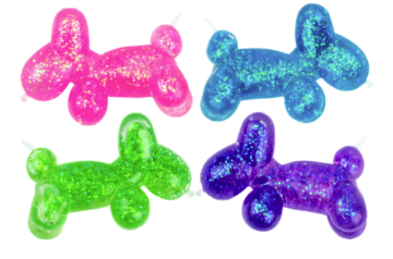 SMALL SPARKLY BALLOON DOG SQUISHY