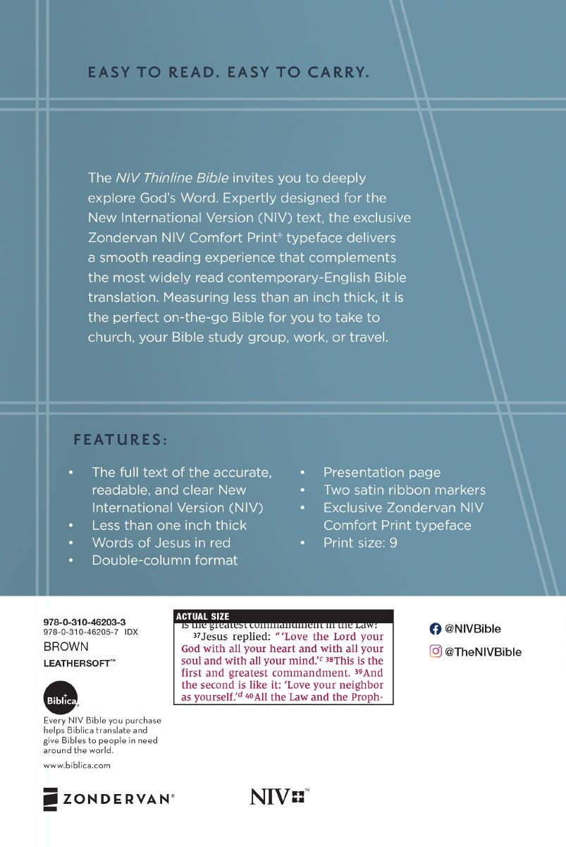 NIV, Thinline Bible