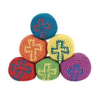 CROSS KNIT HACKY SACK FOOTBAG
