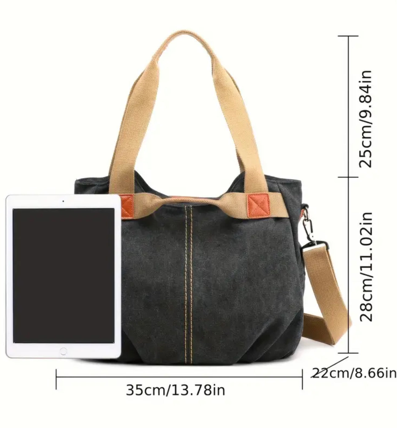 Vintage Canvas Tote Bag