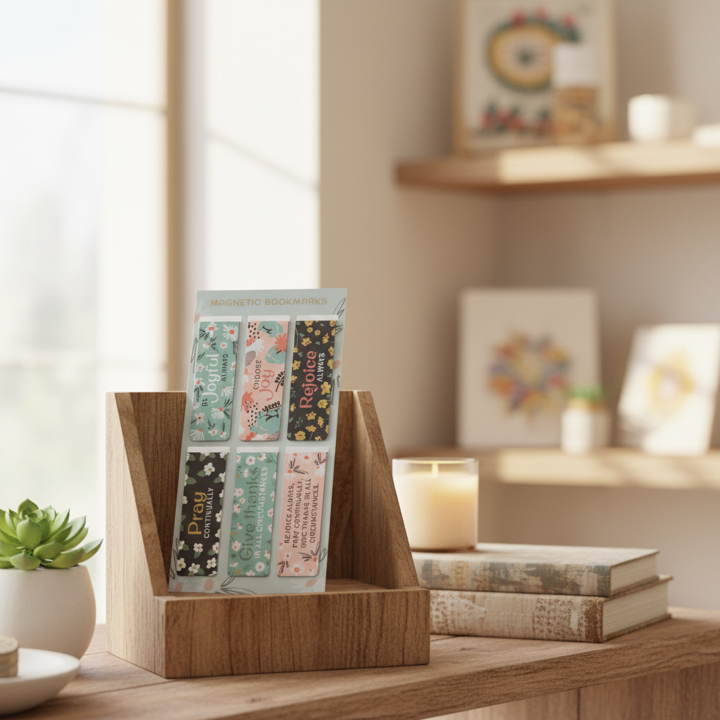 Magnetic Bookmark Set Be Joyful Always