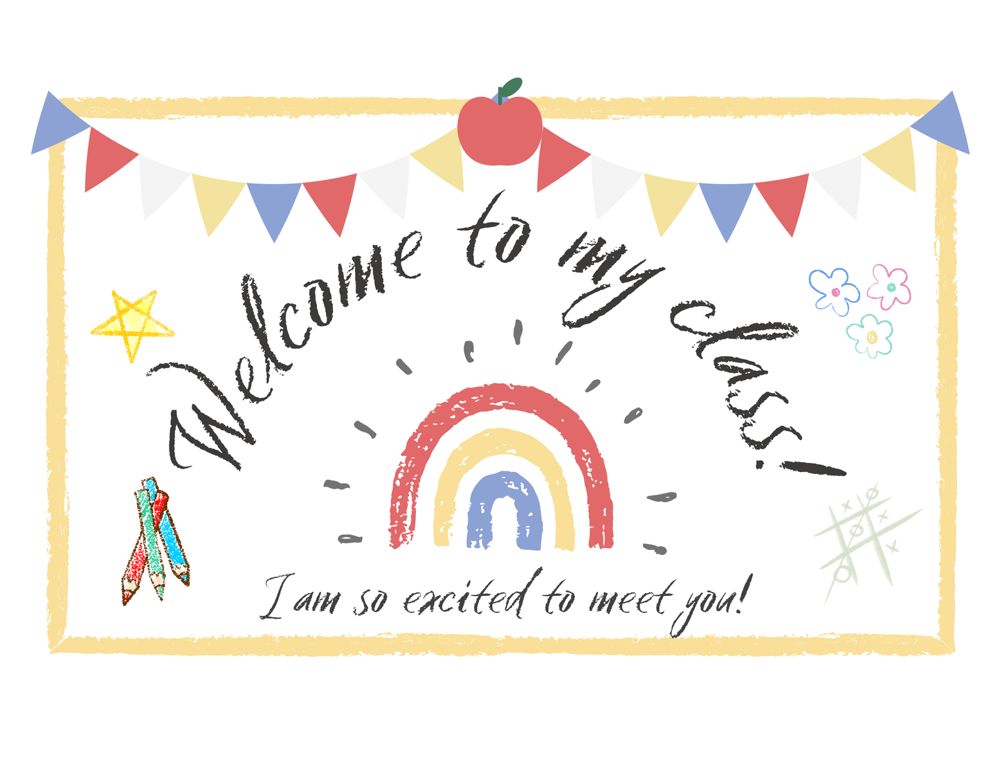 Welcome To My Class Personalizable PostCard