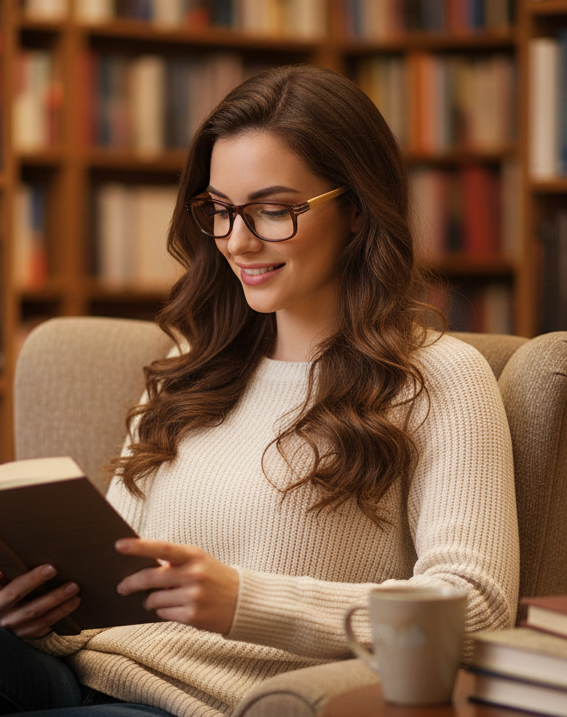 Reading Glasses Mens Womens Wood Tone