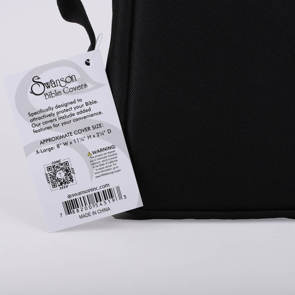 Canvas Bible Cover - Cross Patch XL