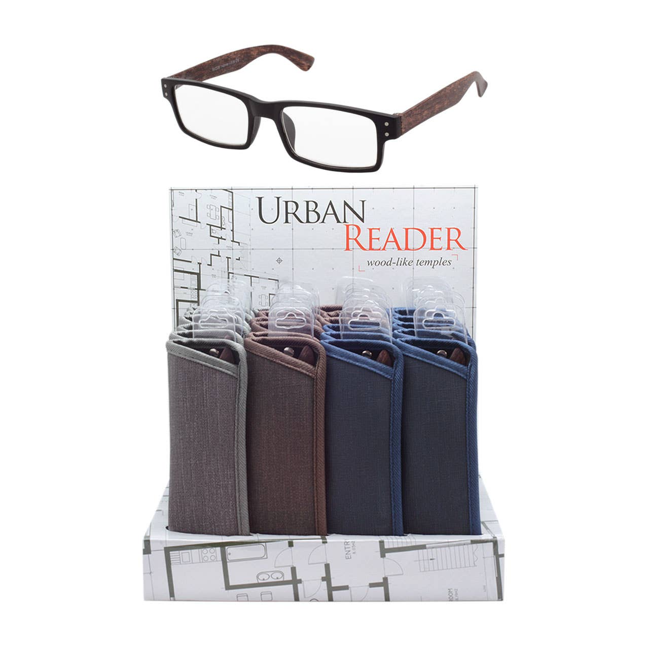 Mens or Women’s Readers Glasses Woodlike Readers