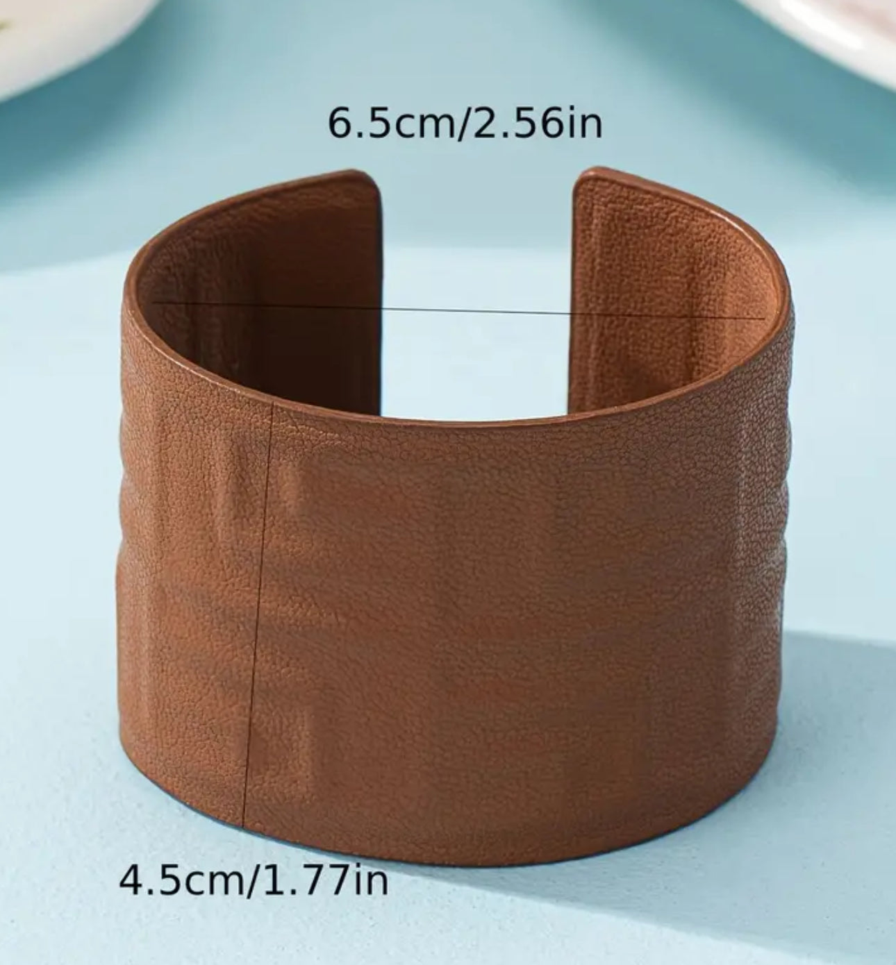 Boho Chic Faux Leather Wide Cuff Bracelets