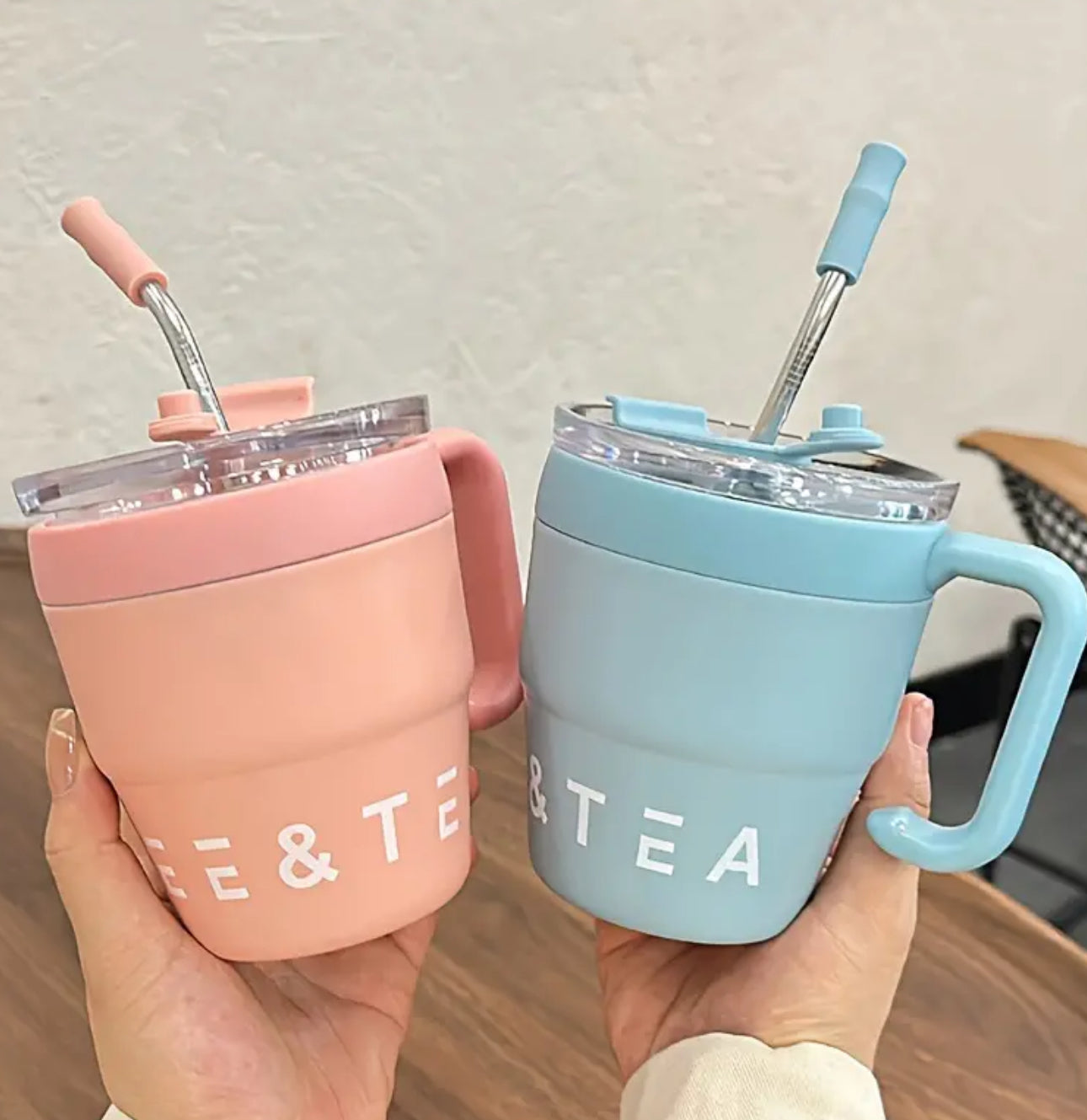 16oz Portable Stainless Steel Coffee Mug