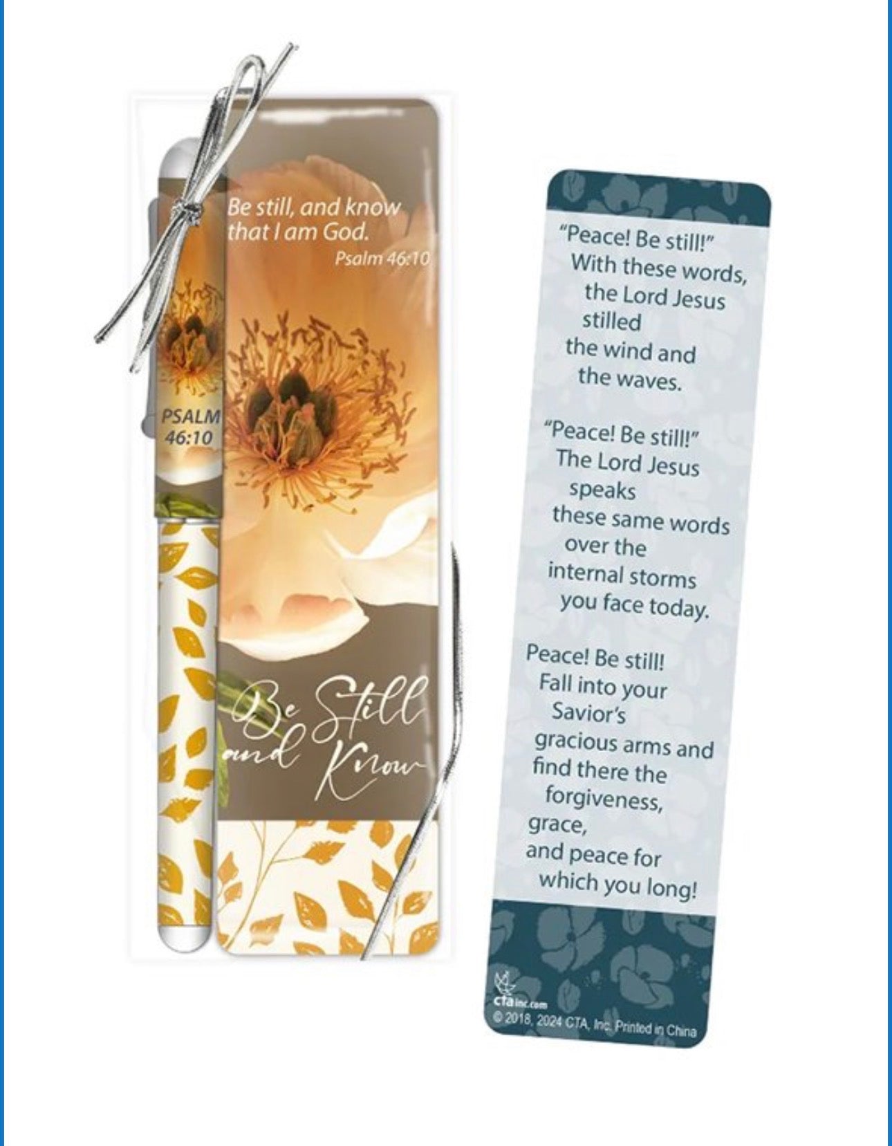 Be Still and Know, Bookmark & Pen Gift Set