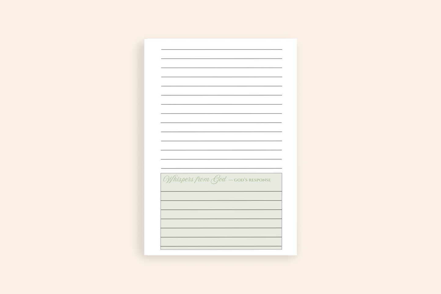 Letters to God Prayer Journal