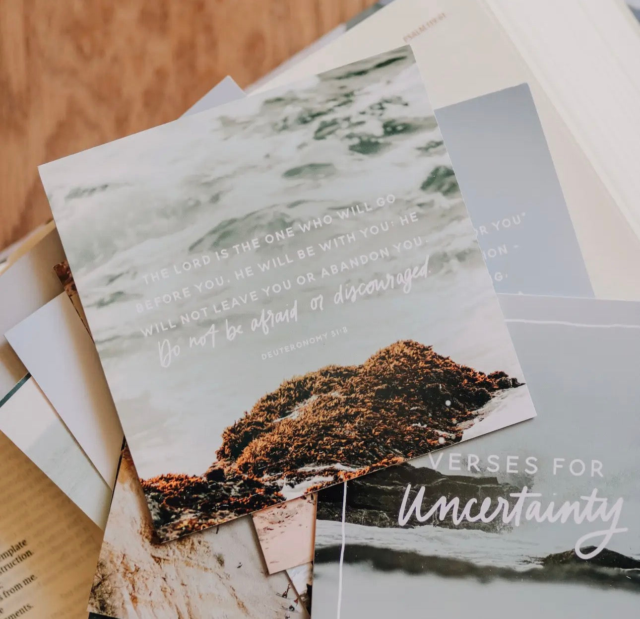Verses for Uncertainty Cards ~ Daily Grace
