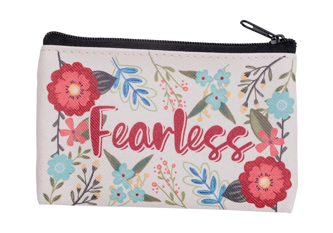Coin Purse: Fearless: Faux Leather