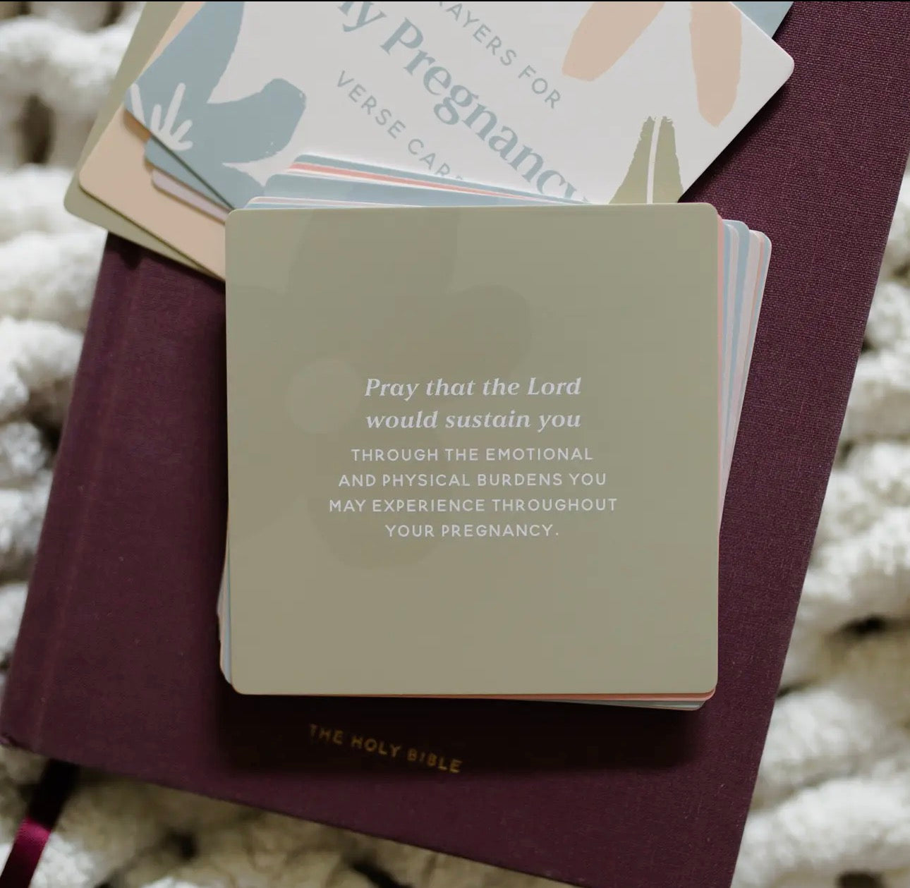 Prayers for my Pregnancy Verse Cards ~ Daily Grace