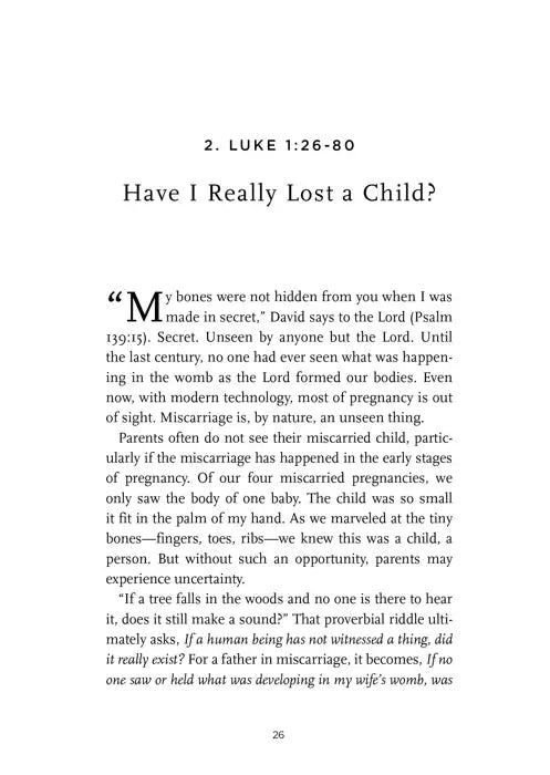 Ours: Biblical Comfort for Men Grieving Miscarriage