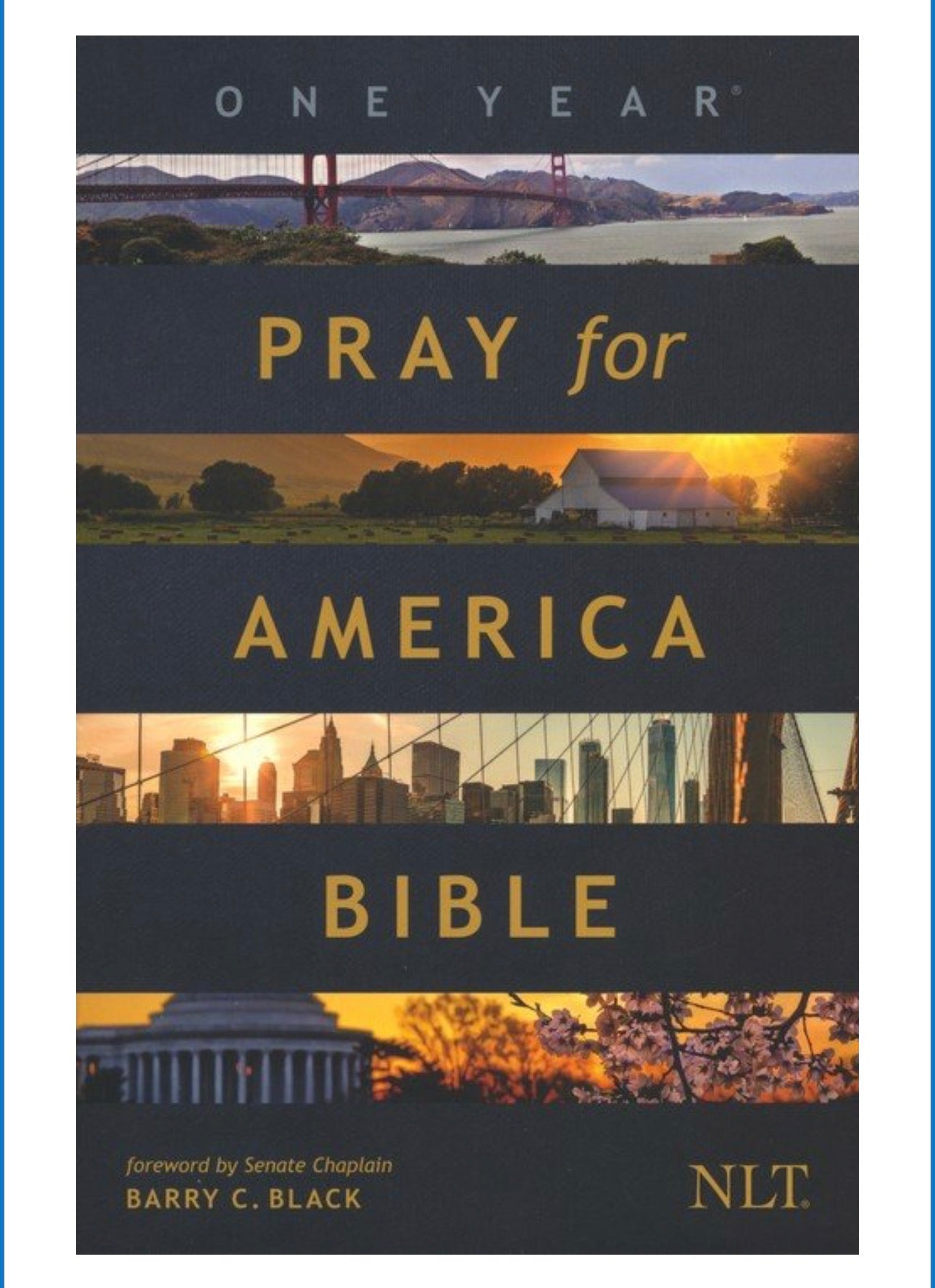 The NLT One Year Pray for America Bible, softcover