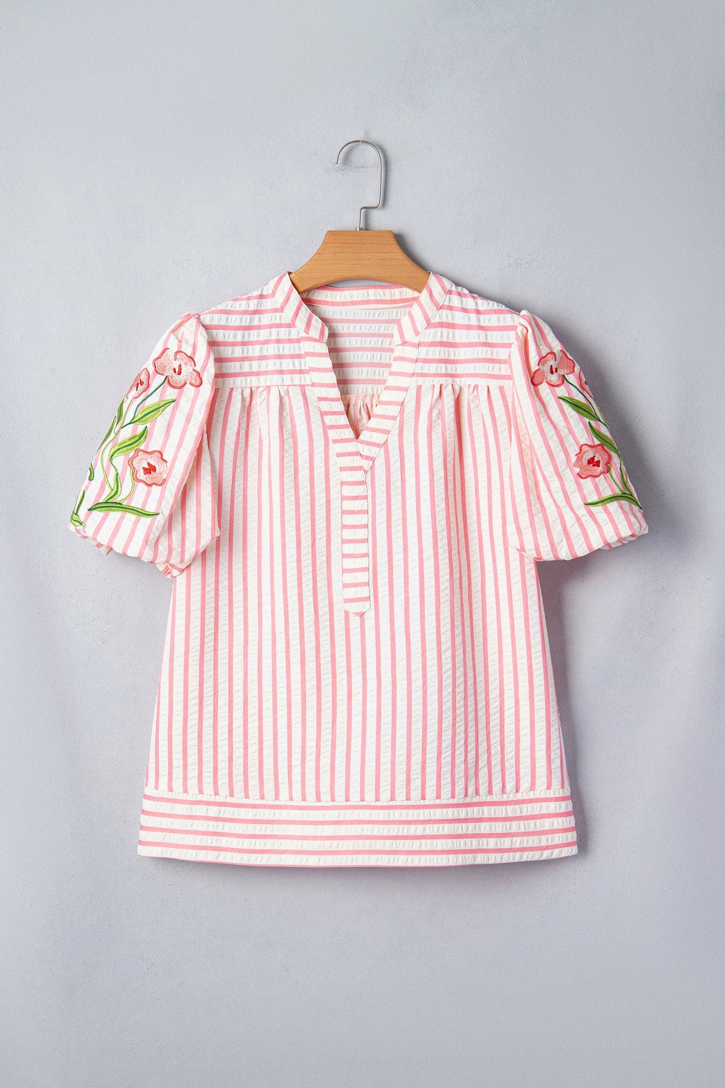 Imani Embroidered Puff Sleeve Blouse