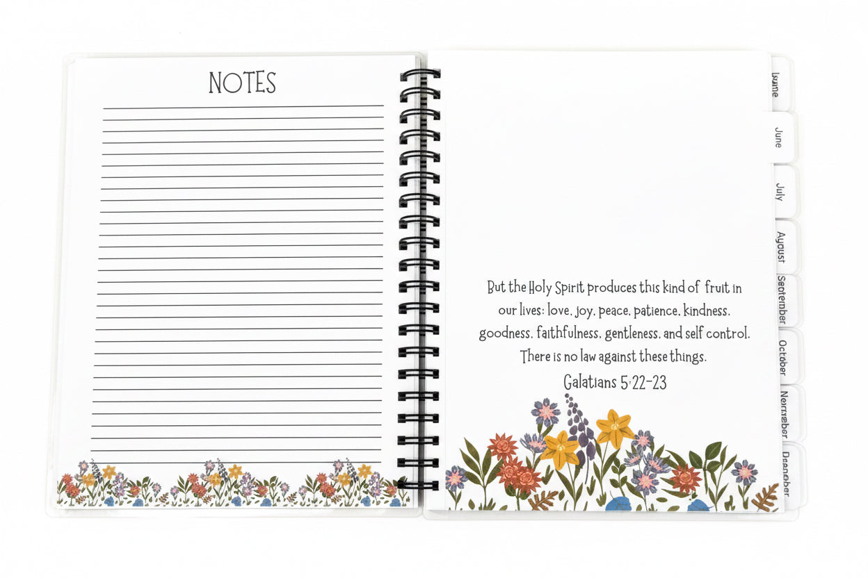 Personalized Christian Planner, Yearly, Monthly, Weekly, Daily Agenda
‘Plan with Purpose’ Monthly Planner