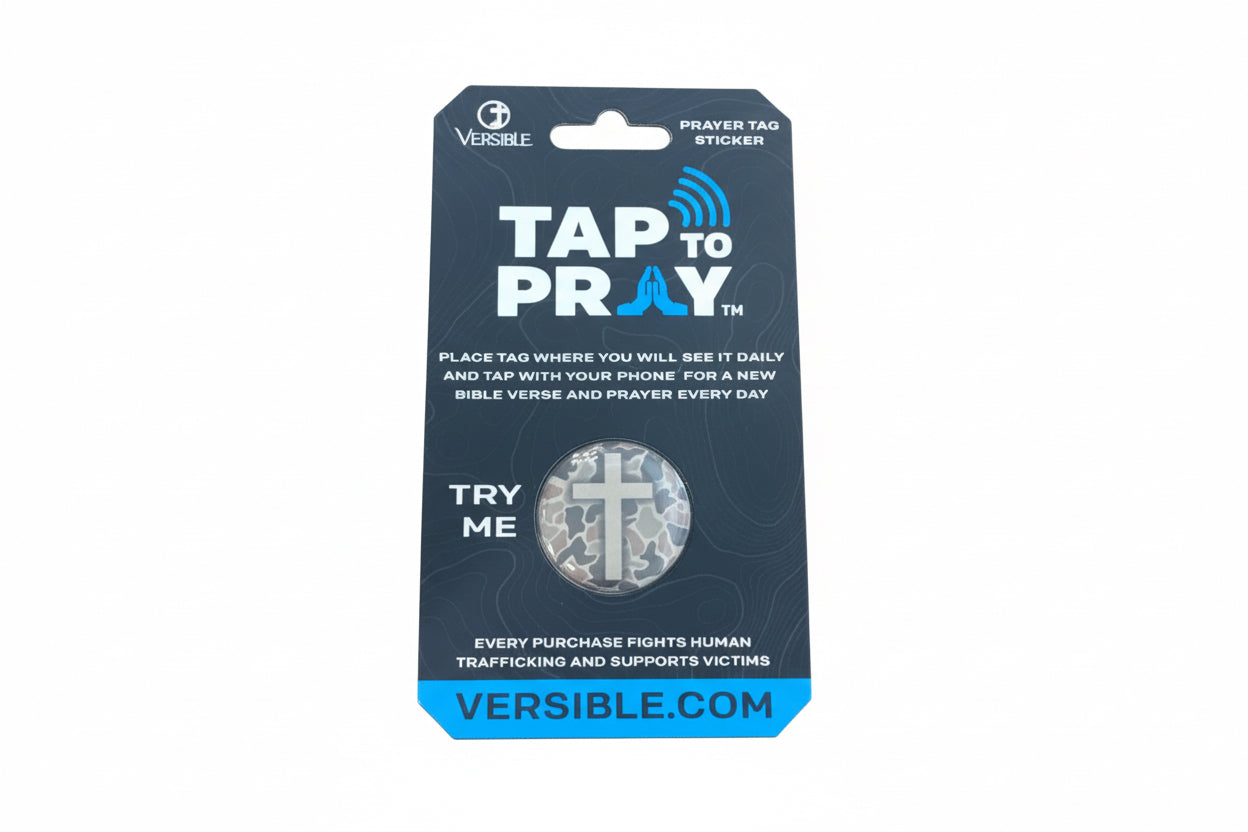 Versible—Tap To Pray Stickers - Helps support the Tim Tebow Foundation which helps prevent, rescue and restore victims of human trafficking!