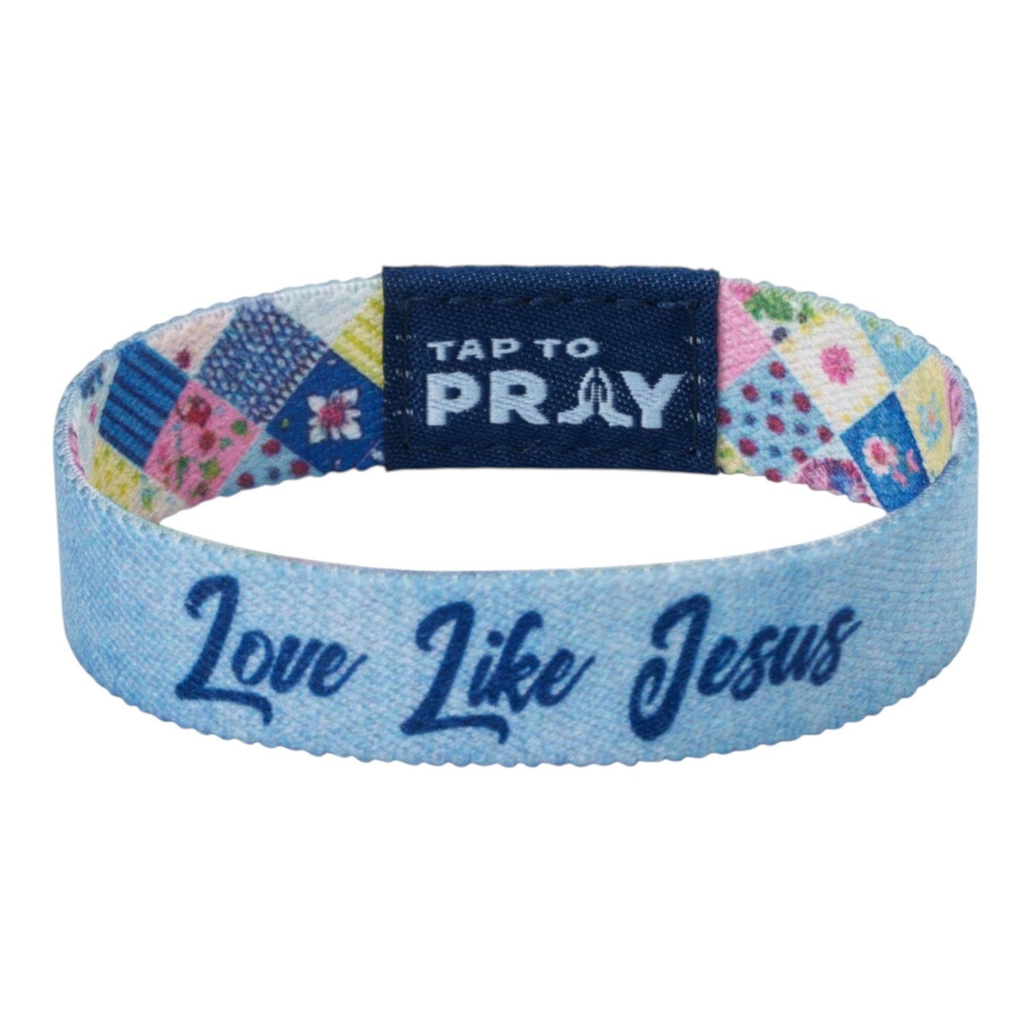 Tap To Pray® Wristband – Patchwork - Love Like Jesus