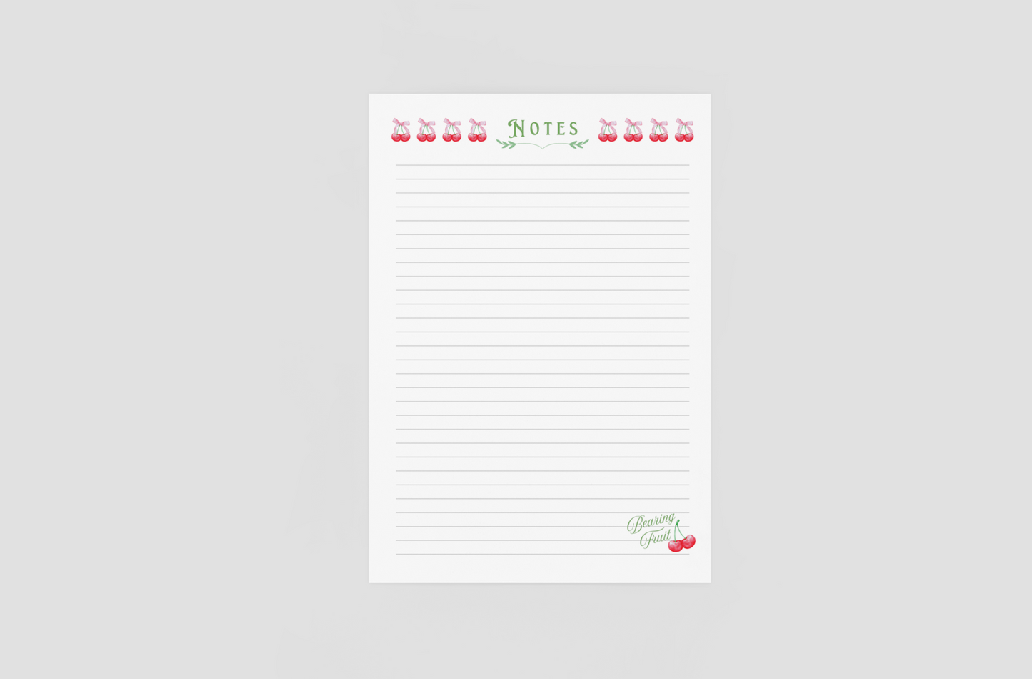 Personalized 'Bearing Fruit for God' Spiral Notebook Made-to-order Notebook