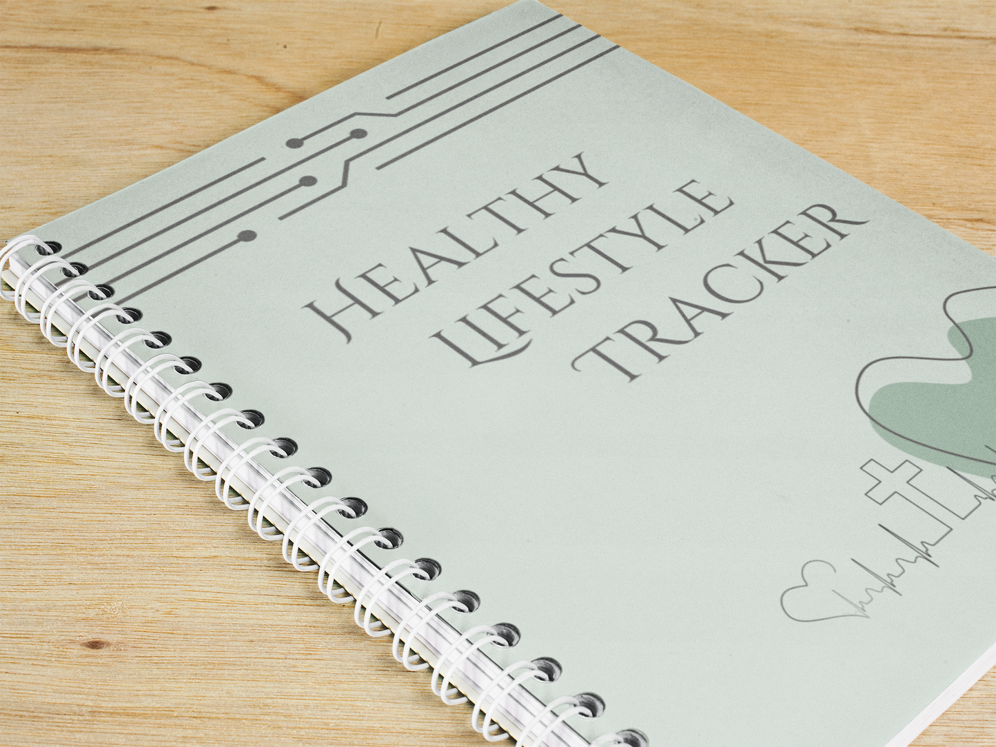 Healthy Lifestyle Tracker Notebook for Self-Care & Spiritual Growth Tracker for Weight Control and Healthy Living Personalizable Christian