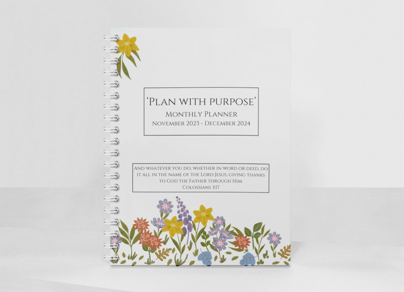 Plan with a Purpose Monthly Planner