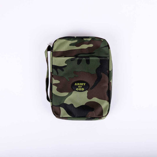 Bible Cover Canvas Army Of God Camo - Medium