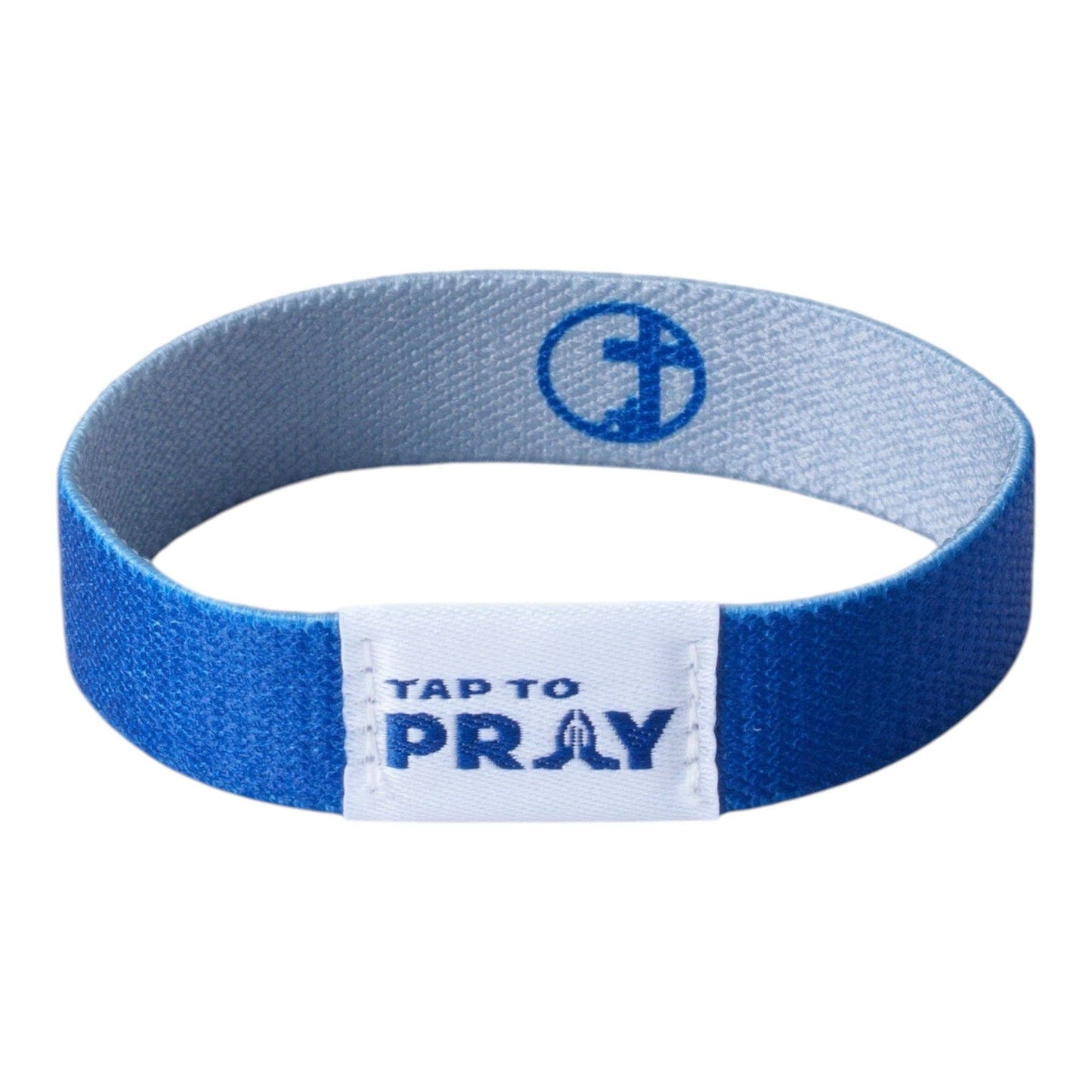 Tap To Pray® Wristband – Navy & Grey