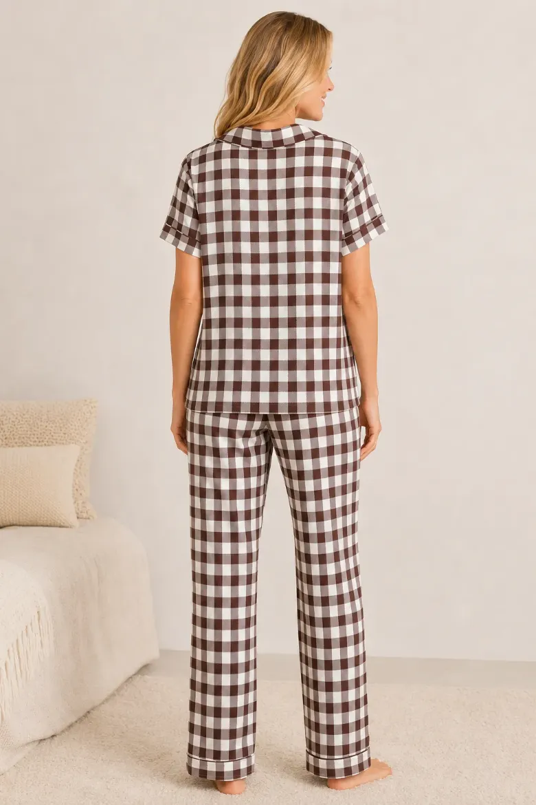 S/S YUMMY TOP & PULL ON PANT PJ SET