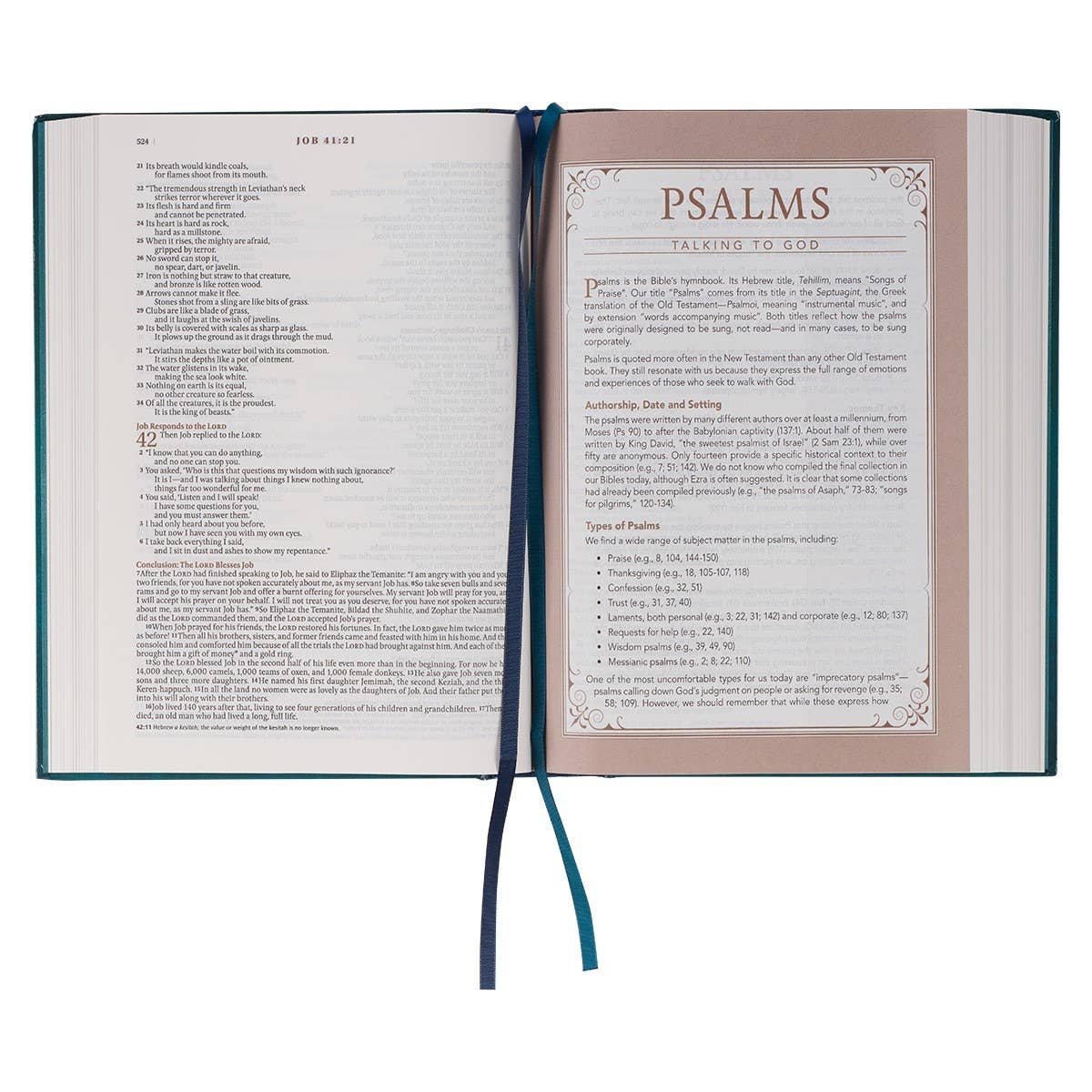 NLT, The Spiritual Growth Bible Hardcover, Teal