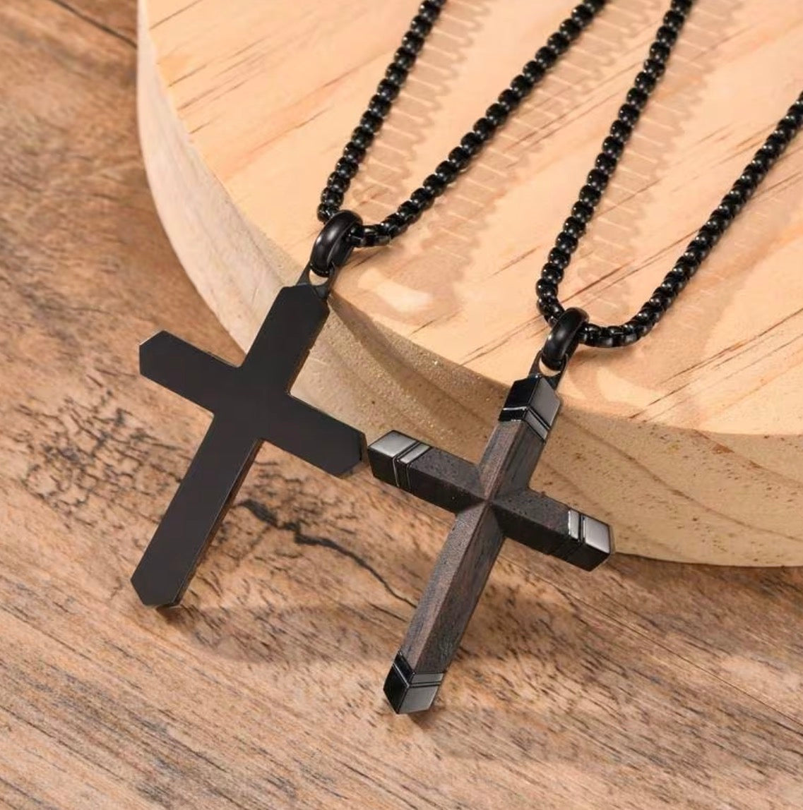 Men’s Titanium Steel Cross Necklace