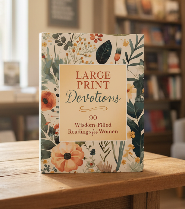 Large Print Devotions: 90 Wisdom-Filled Readings for Women