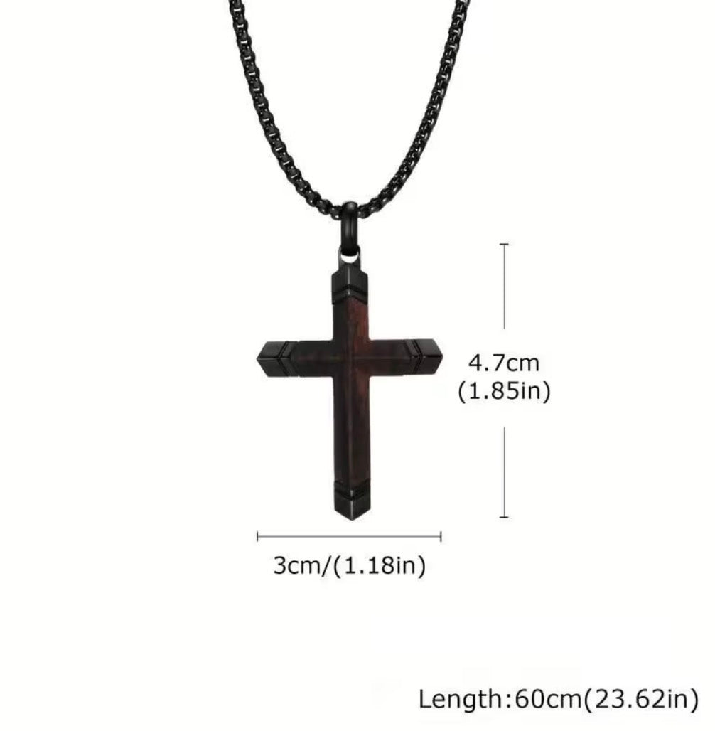Men’s Titanium Steel Cross Necklace