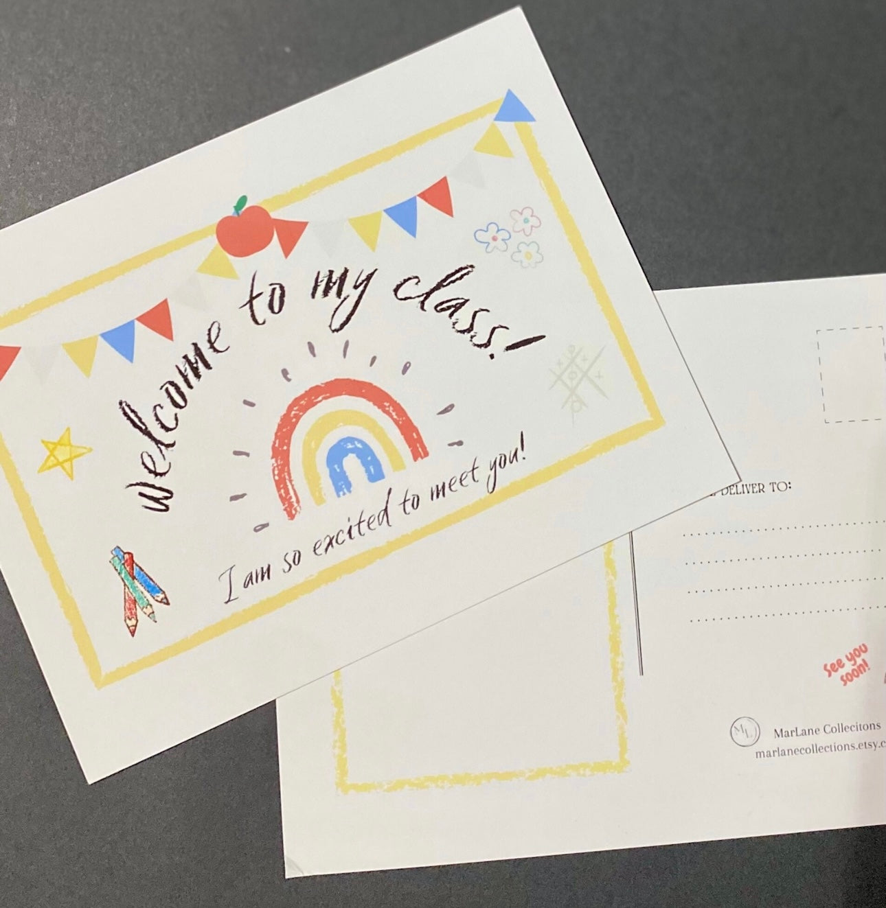 Welcome To My Class Personalizable PostCard