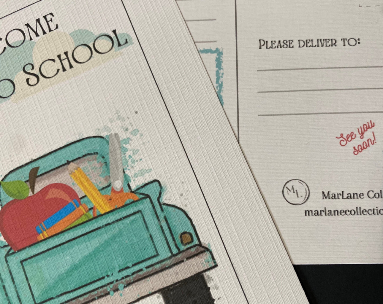 Back To School Personalizable Postcards