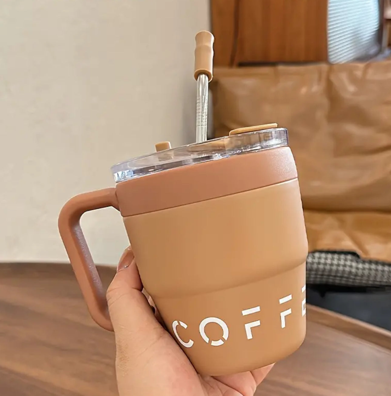 16oz Portable Stainless Steel Coffee Mug