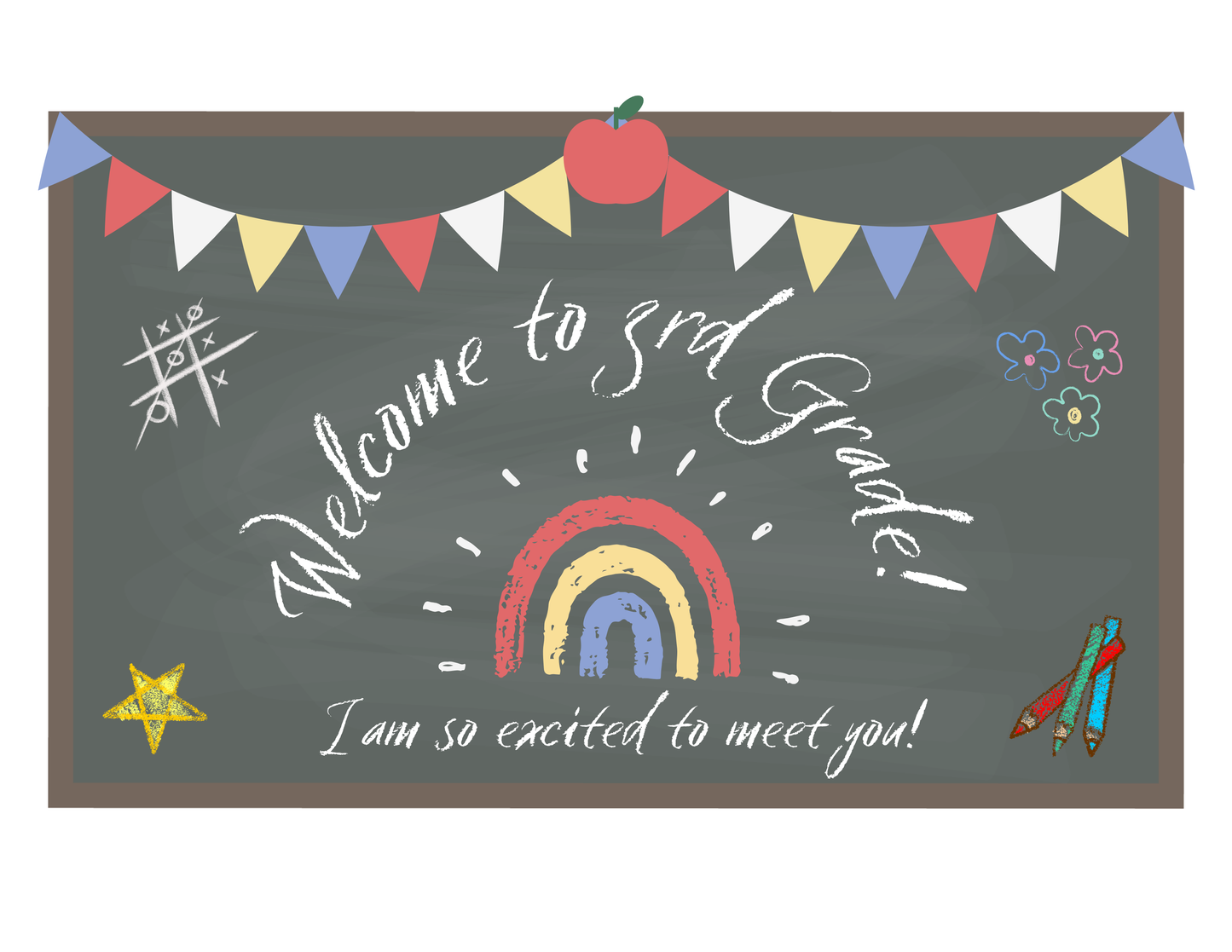 Welcome To My Class Personalizable PostCard