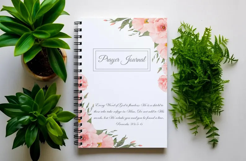 Journal Personalized Prayer Book Gift Christian Spiral Notebook Gratitude Journal Faith Based Gift Scripture Journal Prayer Notebook For Her