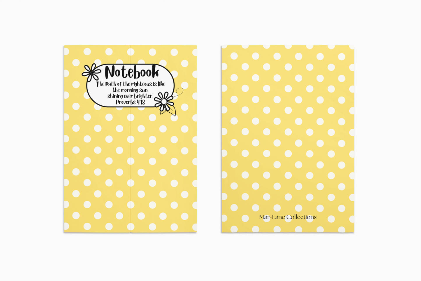 Sunshine Polka Dot Notebook