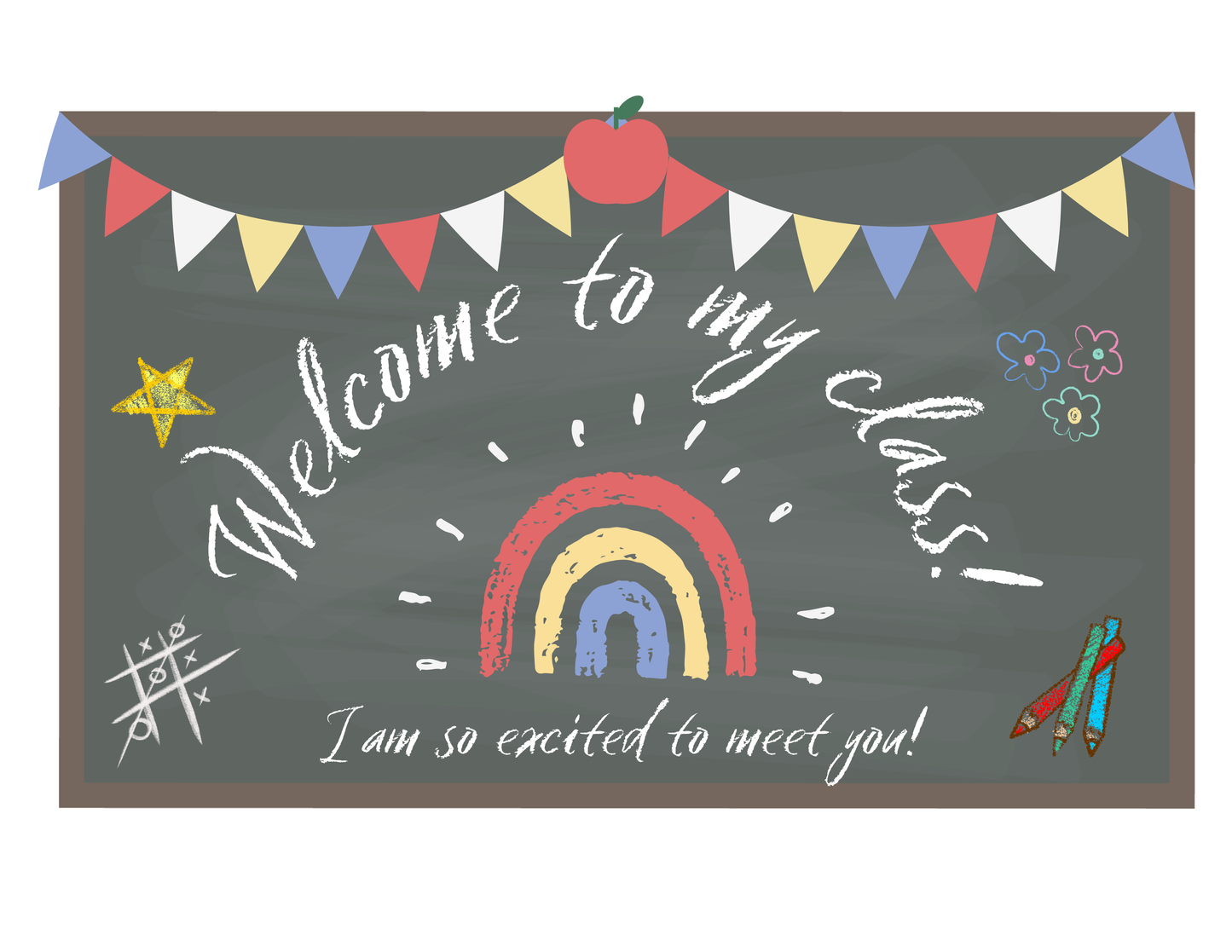 Welcome To My Class Personalizable PostCard