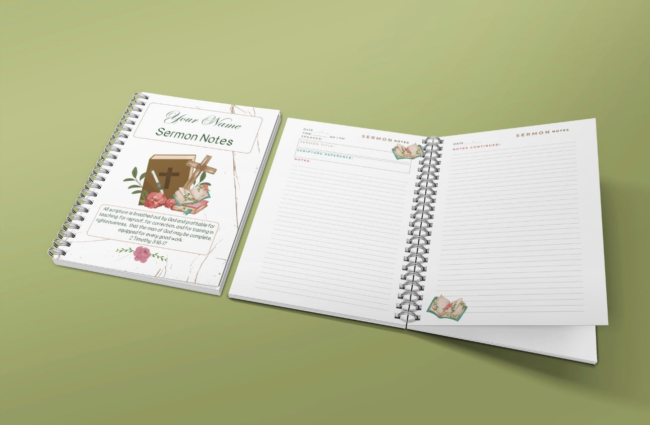 Sermon Notes Notebook
