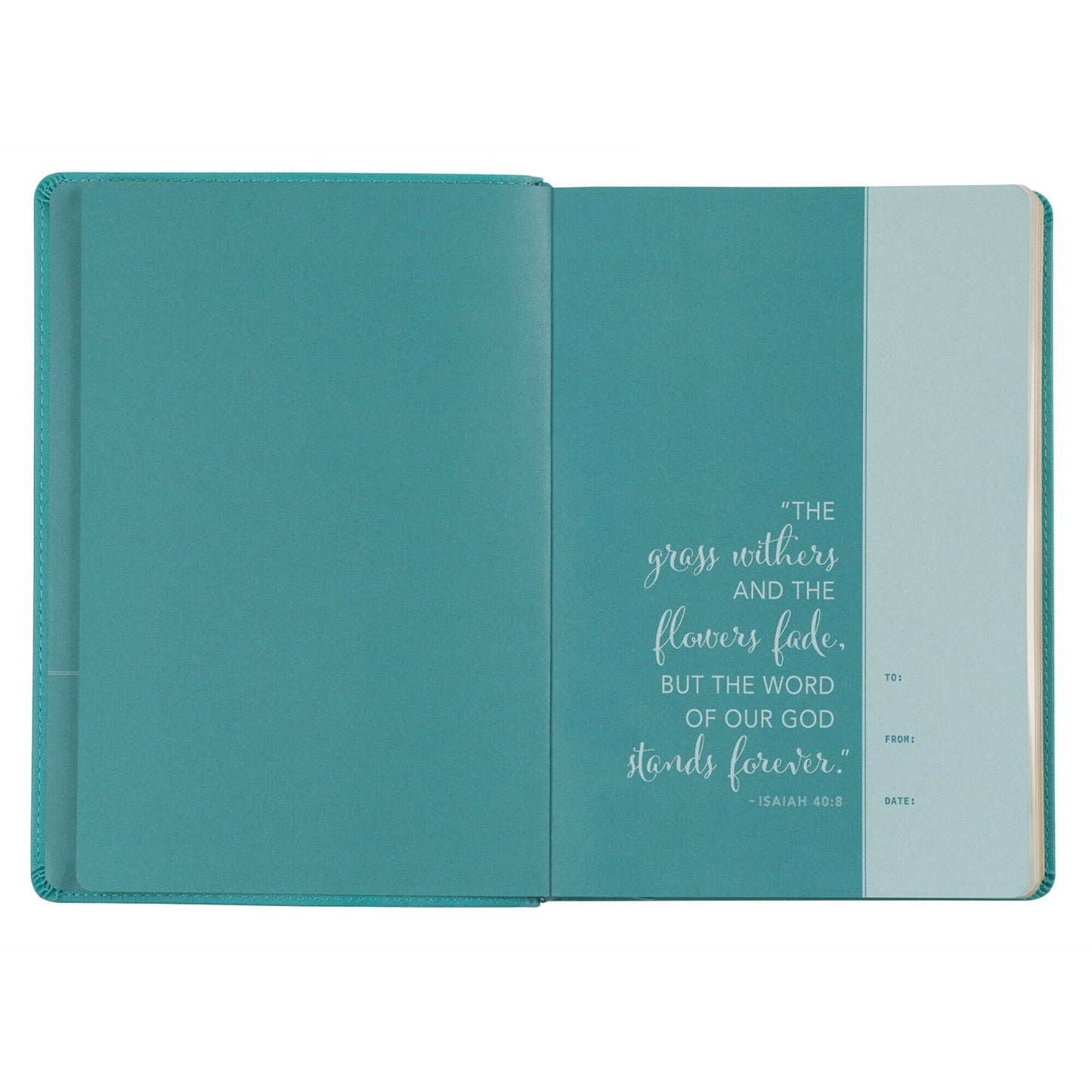 Devotional Bible NLT for Women Faux Leather, Teal