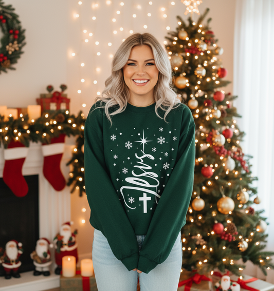 JESUS CHRISTMAS TREE SWEATSHIRT