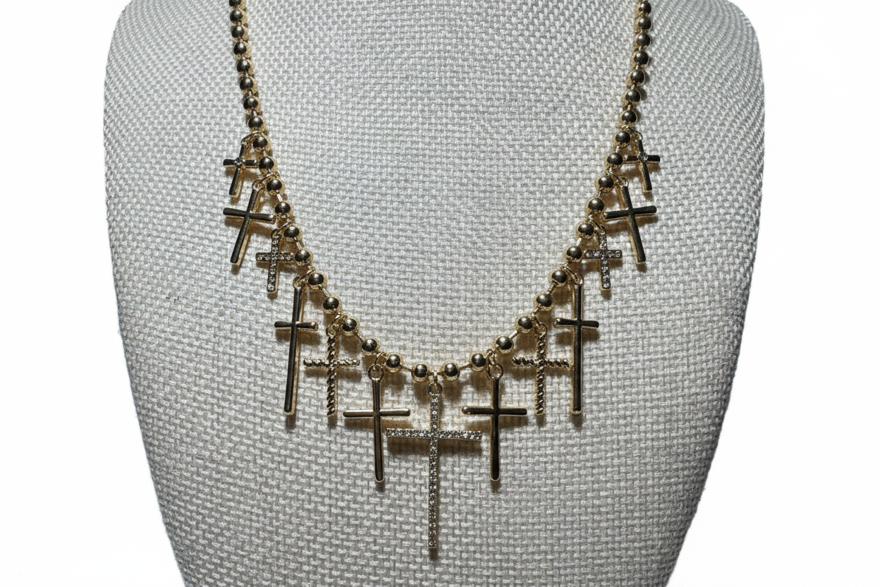 Timeless Cross Pendant Gold Necklace