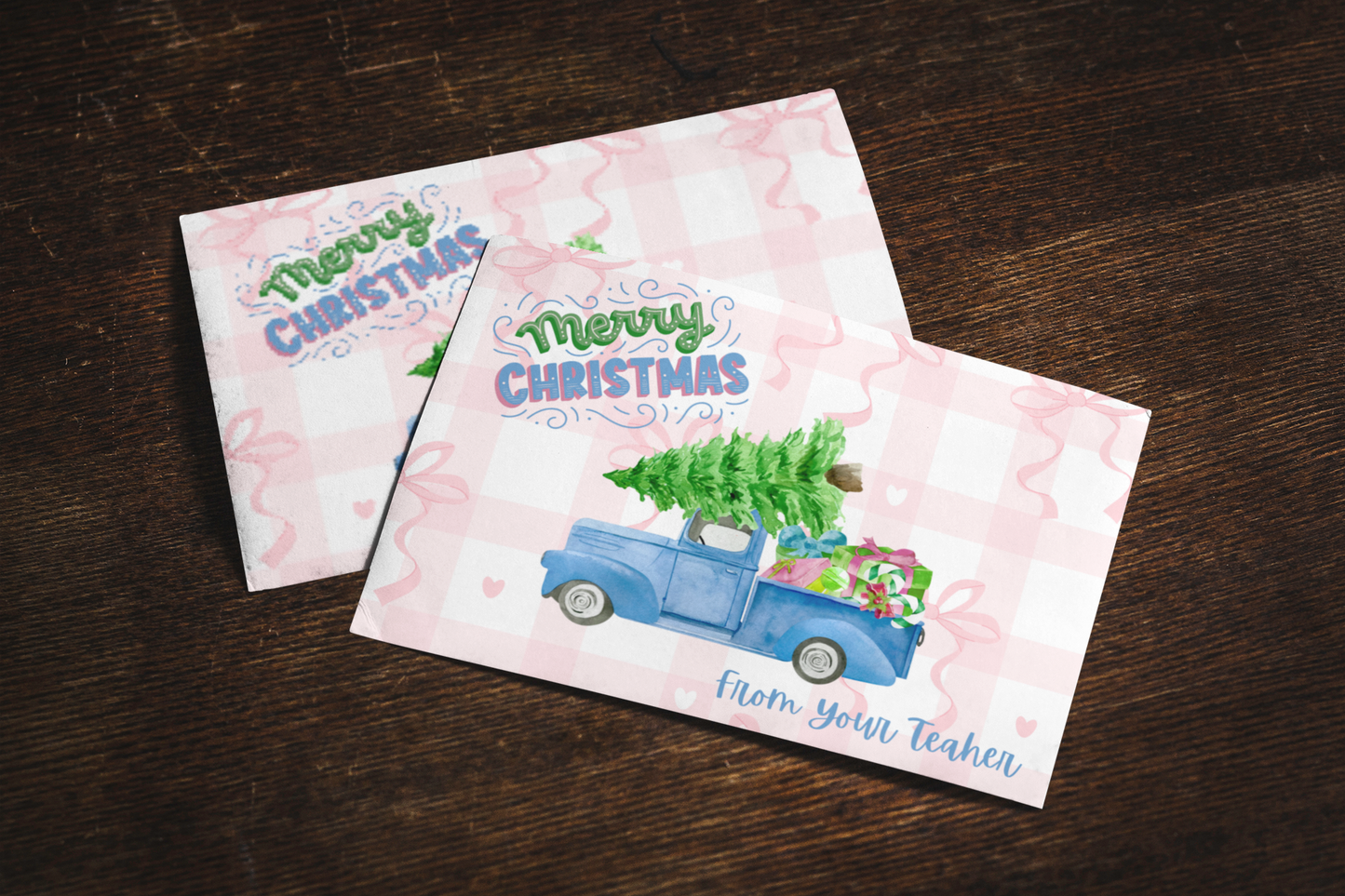 Personalized Christmas Cards From Teacher