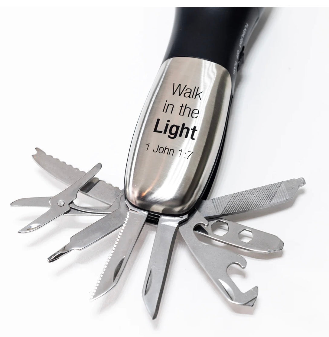 Man of God: 10 Function Flashlight Survival Tool