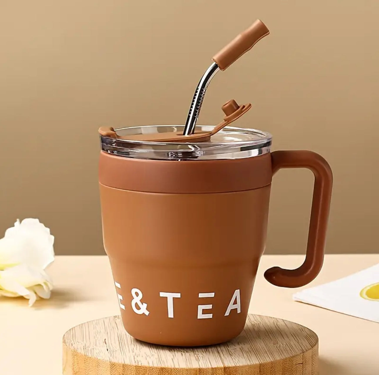 16oz Portable Stainless Steel Coffee Mug