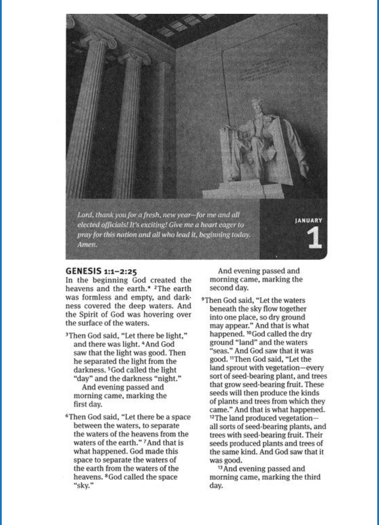 The NLT One Year Pray for America Bible, softcover