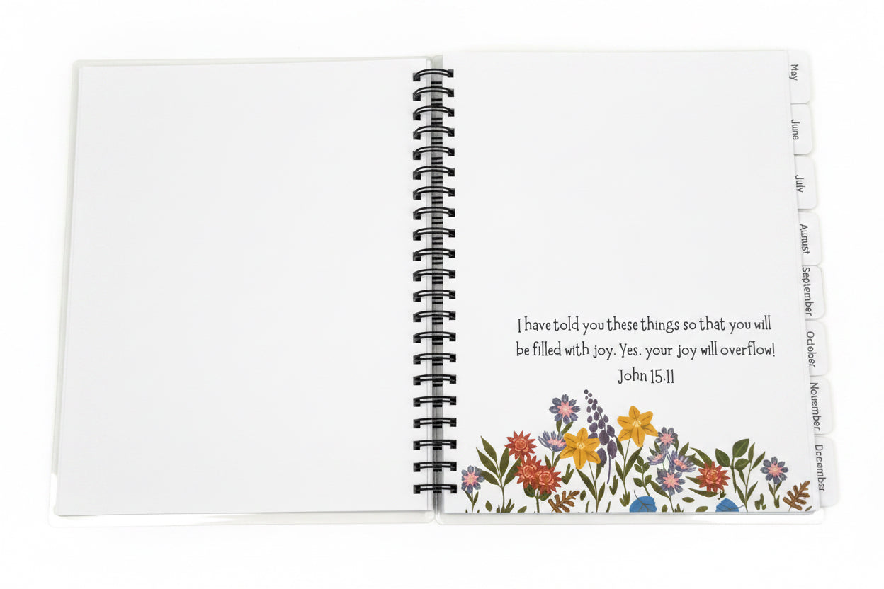 Personalized Christian Planner, Yearly, Monthly, Weekly, Daily Agenda
‘Plan with Purpose’ Monthly Planner