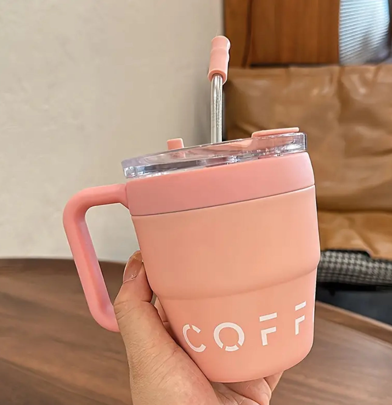 16oz Portable Stainless Steel Coffee Mug