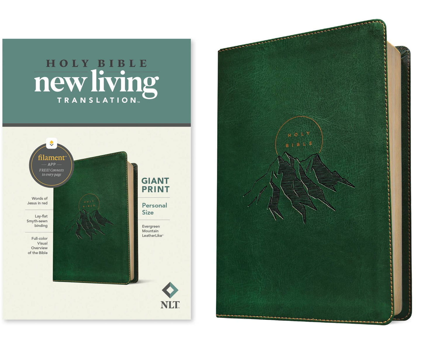 NLT Personal Size Giant Print Bible, Filament Enabled